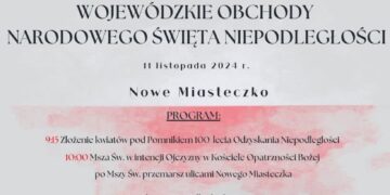 Plakat Święta Niepodległości - Nowe Miasteczko