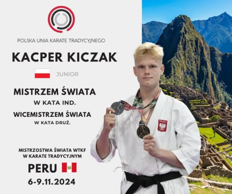 Kacper Kiczak mistrzem świata w karate tradycyjnym kata Radio Zachód - Lubuskie