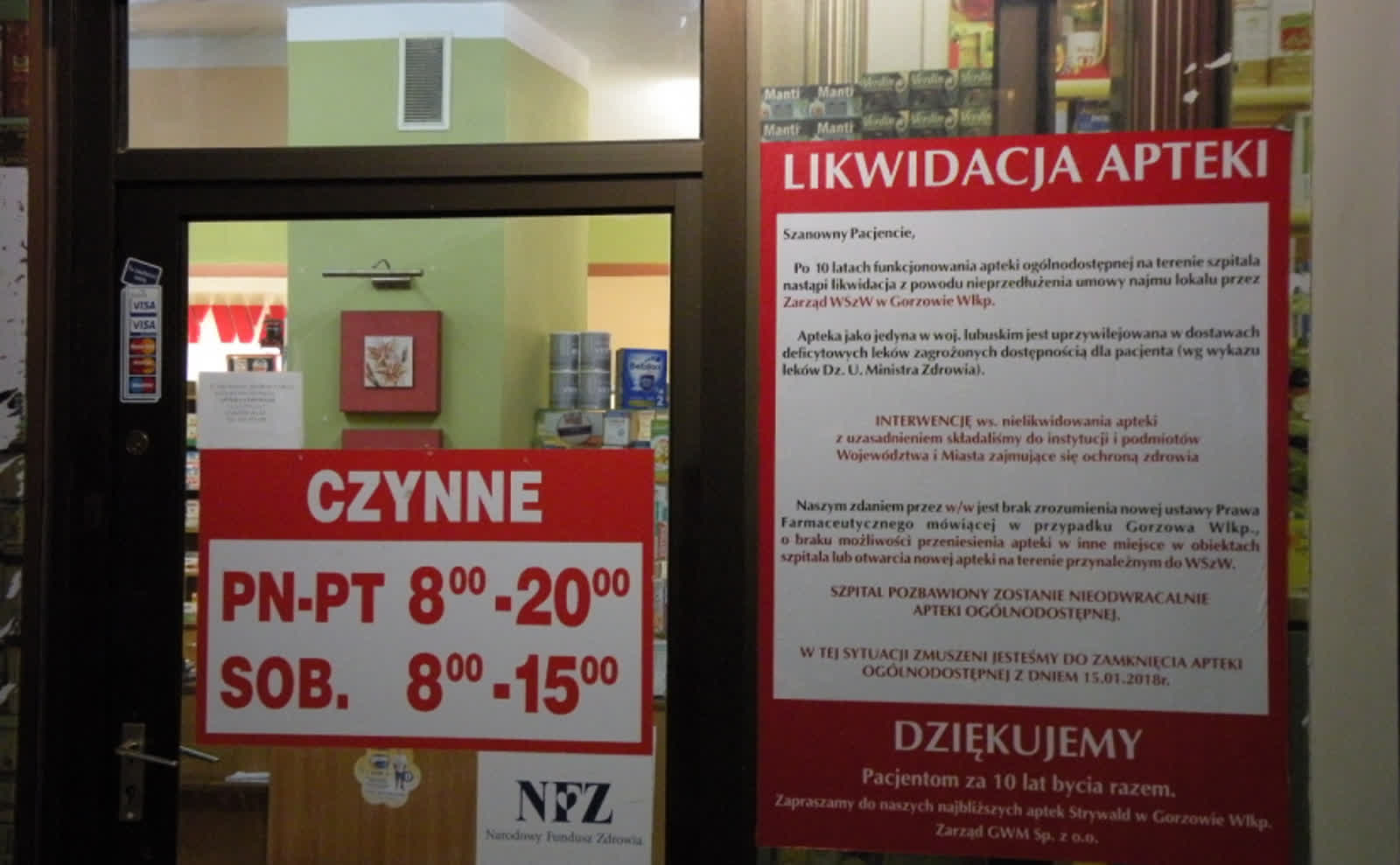Na nocną aptekę potrzeba prawie pół miliona Radio Zachód - Lubuskie
