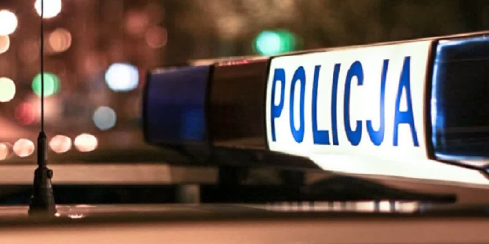 Kolizja BMW, Audi i Opla w Deszcznie Radio Zachód - Lubuskie