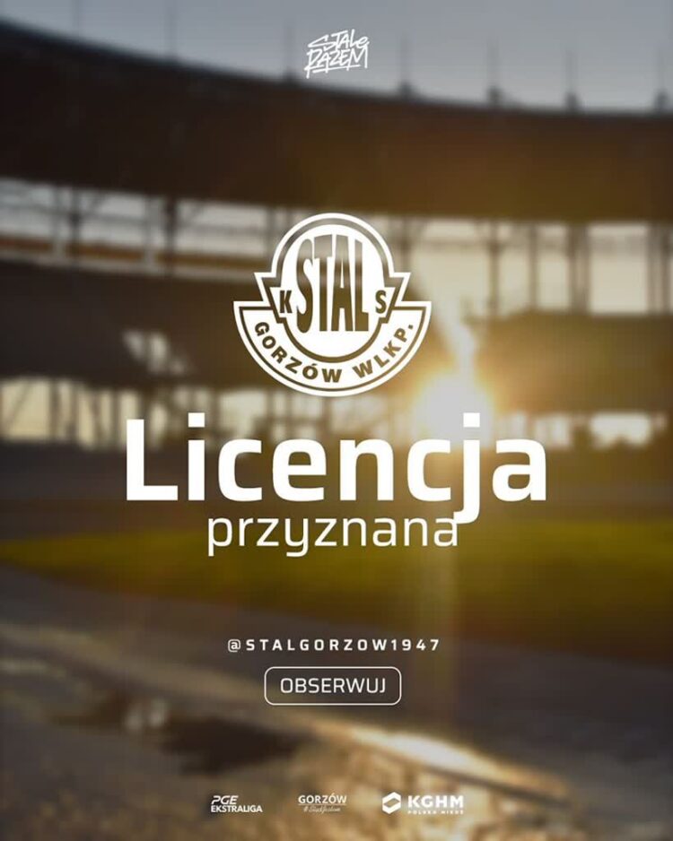 Stal Gorzów ma licencję na sezon 2025! Radio Zachód - Lubuskie