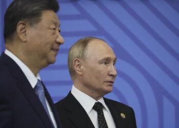 Xi Jinping i Władimir Putin Fot. PAP/EPA/MAXIM SHIPENKOV