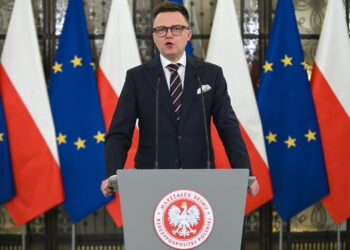 Marszałek Sejmu Szymon Hołownia. PAP/Marcin Obara