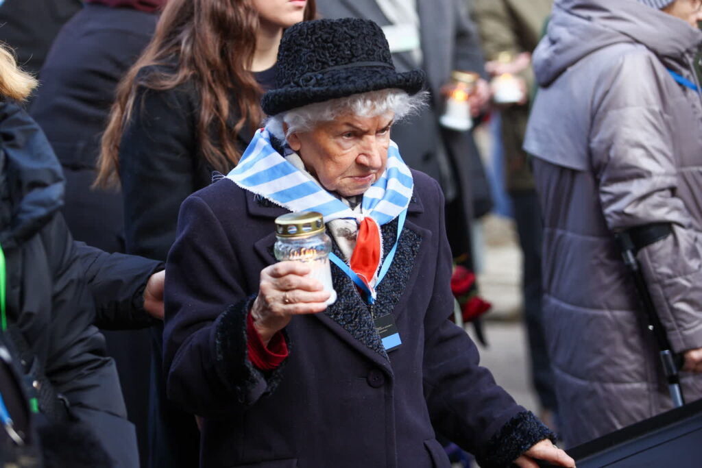 80. rocznica wyzwolenia Auschwitz. "Została nas garstka" PAP/Jarek Praszkiewicz