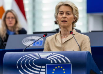 Ursula von der Leyen Fot. CHRISTOPHE PETIT TESSON/PAP/EPA