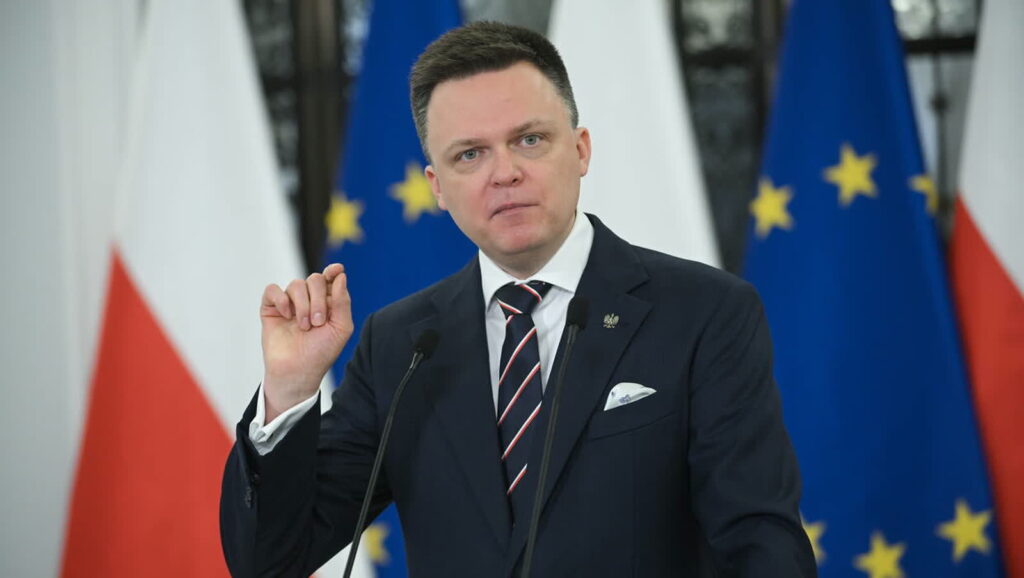 Marszałek Sejmu Szymon Hołownia. Fot. PAP/Marcin Obara