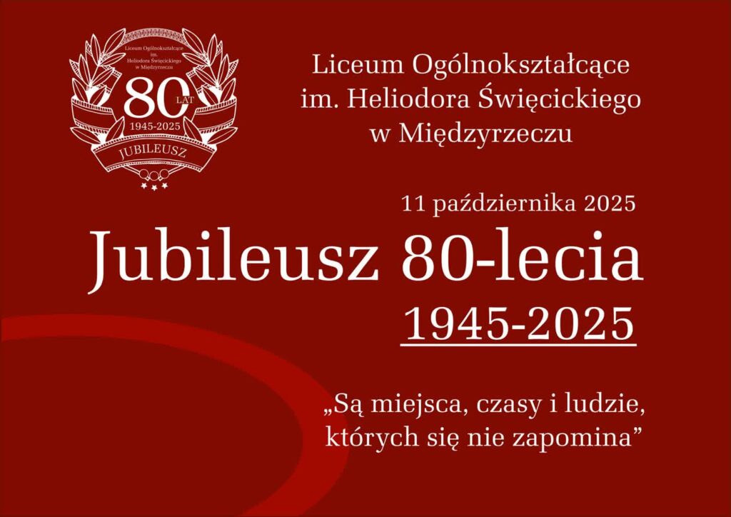 80 lat LO w Międzyrzeczu 80 lat LO w Międzyrzeczu Radio Zachód - Lubuskie