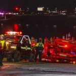 Służby na miejscu wypadku Fot. PAP/EPA/SHAWN THEW