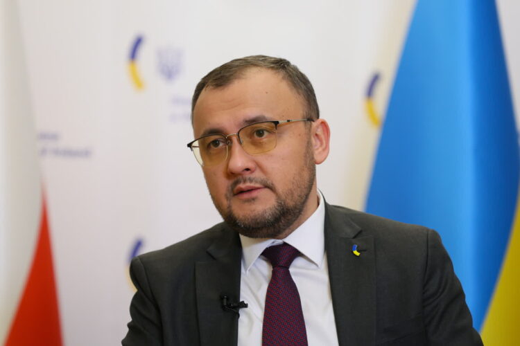 Ambasador Ukrainy w Polsce Wasyl Bodnar. Fot. PAP/Paweł Supernak