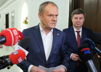 Premier Donald Tusk w Sejmie Fot. PAP/Paweł Supernak