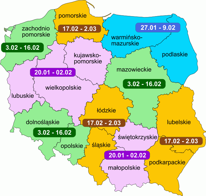 20 stycznia rozpoczynają się ferie zimowe w szkołach Radio Zachód - Lubuskie