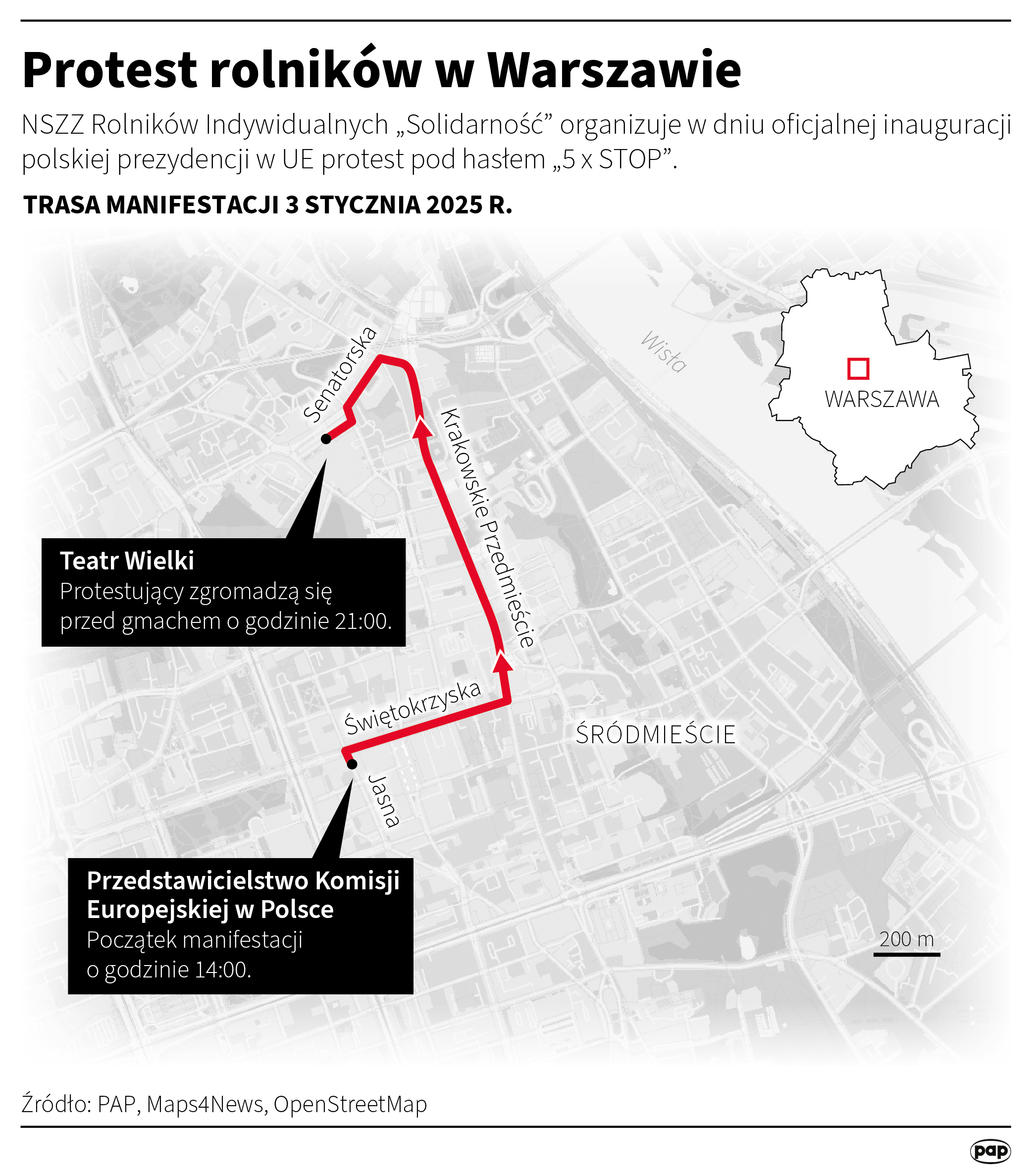 Wielki protest rolników w Warszawie! Manifestacja przebiega pod hasłem „5xSTOP" Radio Zachód - Lubuskie