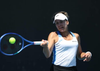 Magda Linette. Fot. PAP/Marcin Cholewiński