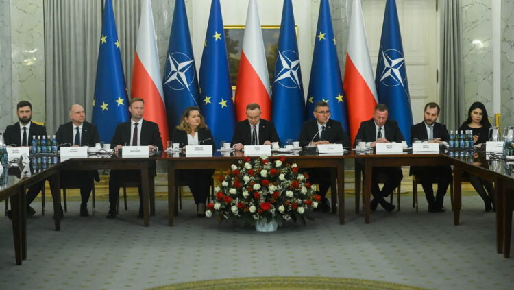 Posiedzenie Rady Bezpieczeństwa narodowego Fot. PAP/Piotr Nowak