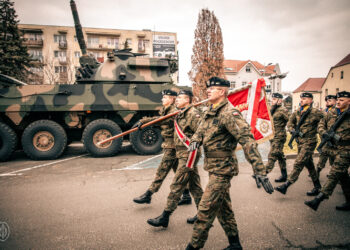 W sobotę, 8 lutego przysięgę wojskową w Sulęcinie złożyło blisko 50 żołnierzy dobrowolnej zasadniczej służby wojskowej (fot. Anna Dominiak/17WBZ)