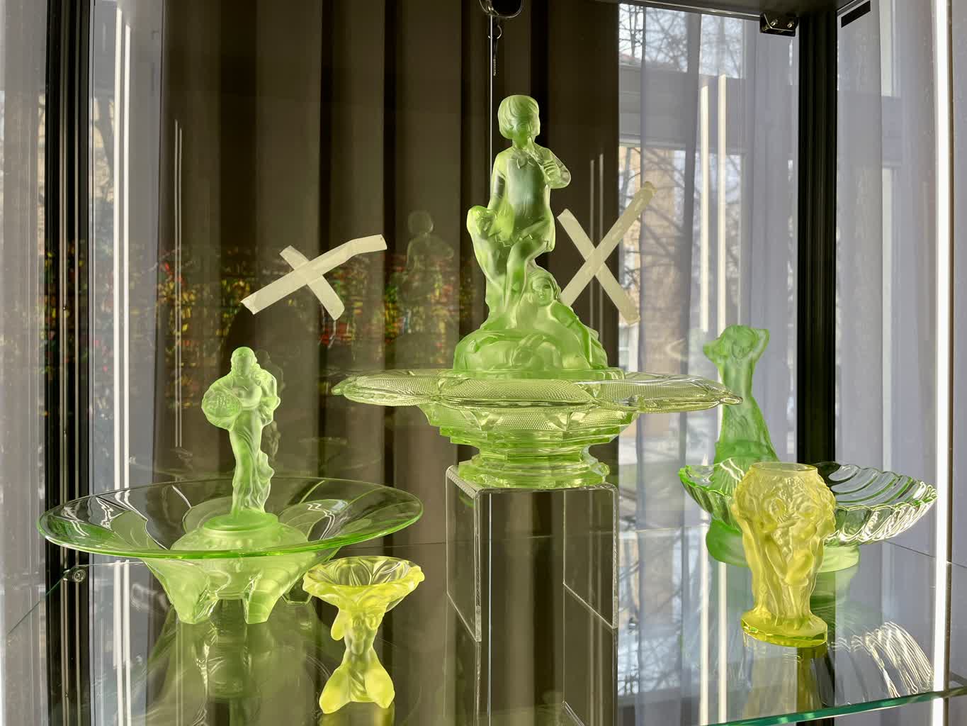 Wystawa szkła uranowego w MZL Radio Zachód - Lubuskie