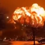 Fot. Screen z momentu rejestrującego moment katastrofy samolotu w Filadelfii/X