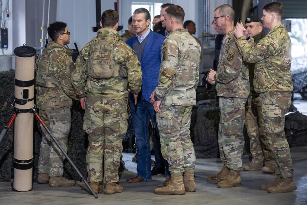 Sekretarz obrony USA w Powidzu PAP/Paweł Jaskółka