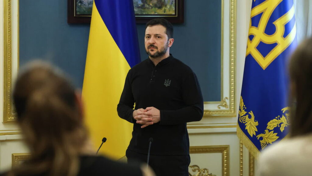 Prezydent Wołodymyr Zełenski. Fot. PAP/Viktor Kovalchuk