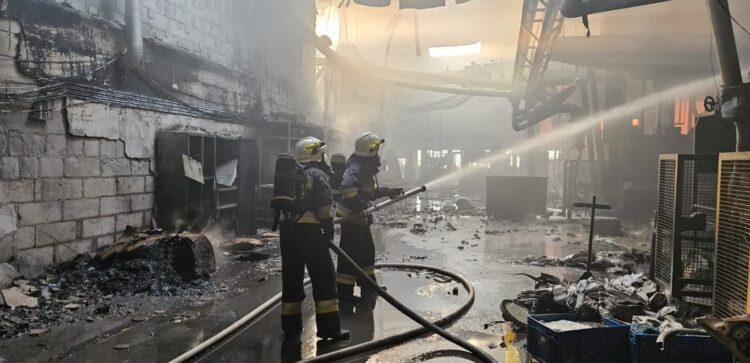 Dogaszanie pożaru w Cigacicach 9 fot. lubuska PSP