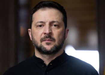 Wołodymyr Zełenski. Fot. PAP/EPA/SVEN HOPPE