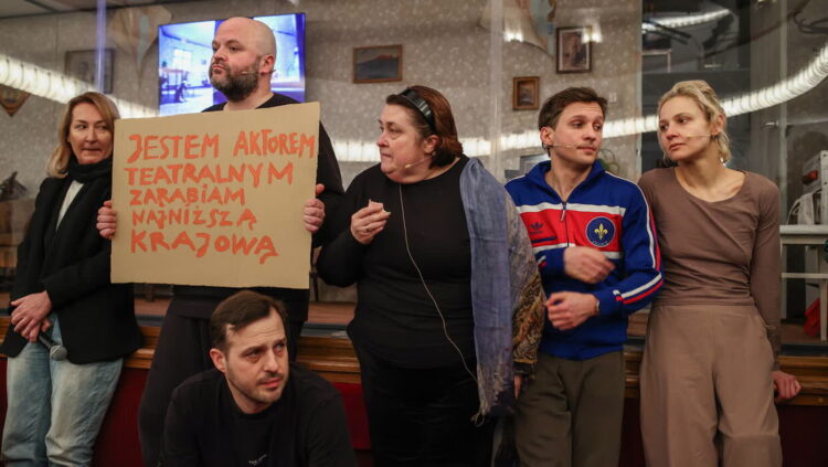 Próba "Tkoczy" w Teatrze Śląskim Fot. PAP/Jarek Praszkewicz