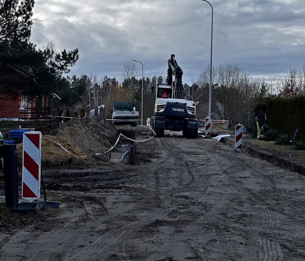 Ruszyła budowa drogi w miejscowości Suchleb fot. Urząd Gminy Lipinki Łużyckie