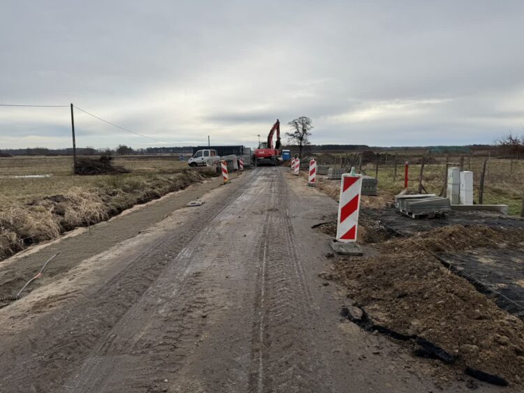 Przebudowa drogi powiatowej w Górzynie bez zakłóceń 9 fot. Starostwo Powiatowe Żary