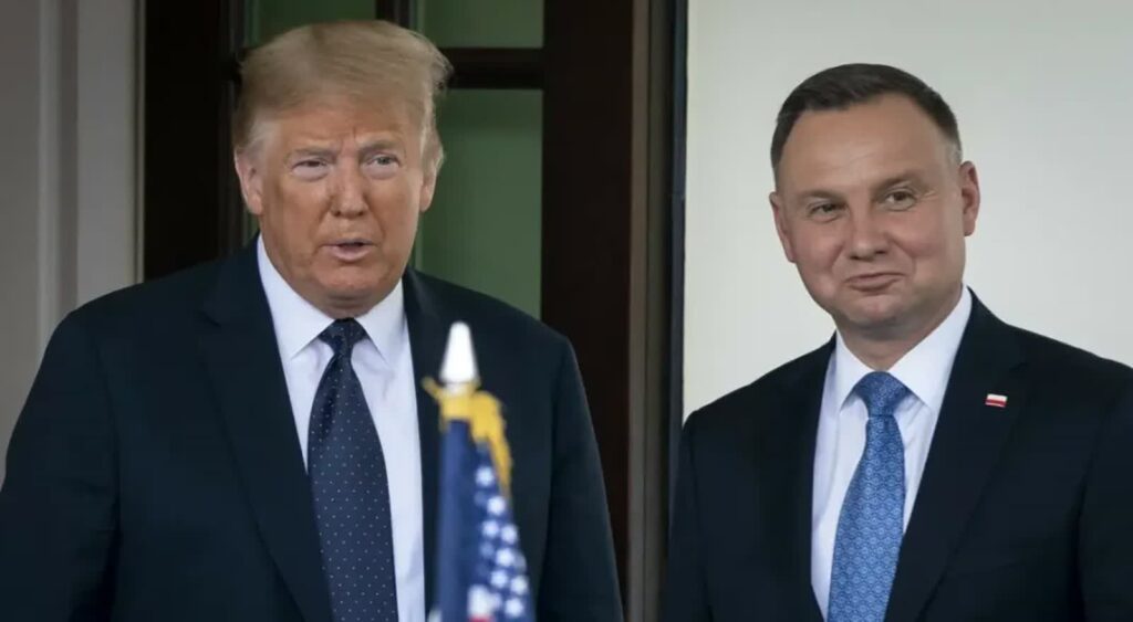 Donald Trump i Andrzej Duda (Drew Angerer/Getty AFP/East News)