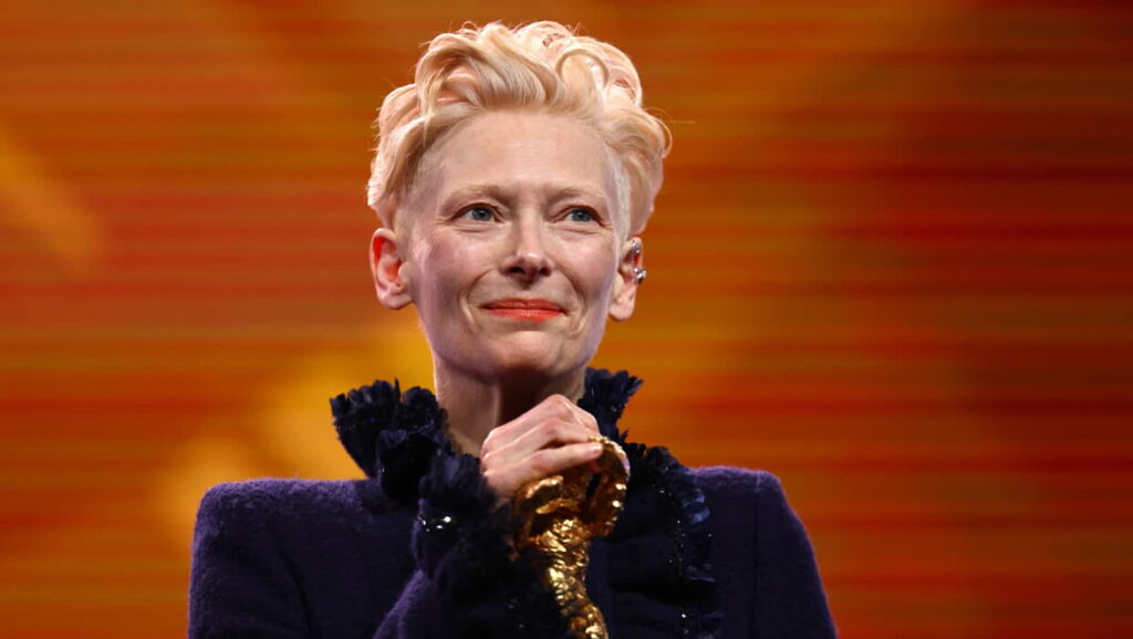 Tilda Swinton. Fot. EPA/HANNIBAL HANSCHKE
