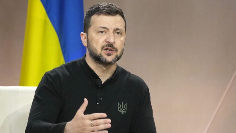 Wołodymyr Zełenski. Fot. EPA/Chris Kleponis