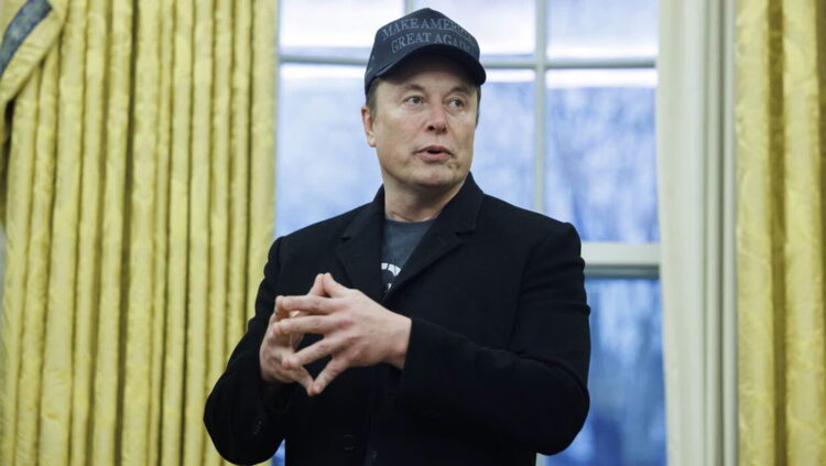 Elon Musk. Fot. PAP/EPA/Aaron Schwartz
