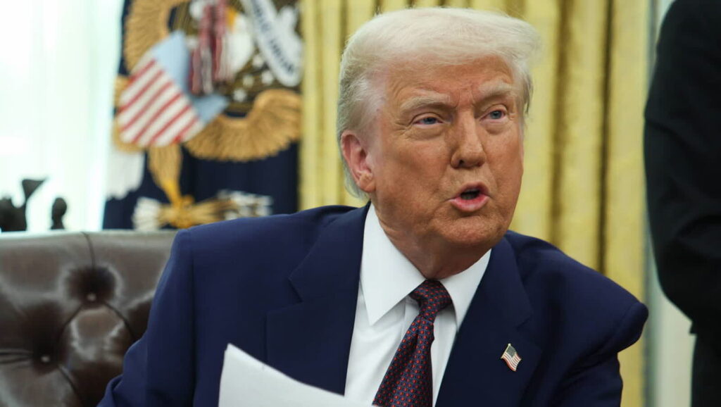 Prezydent USA Donald Trump. Fot. PAP/EPA/FRANCIS CHUNG / POOL