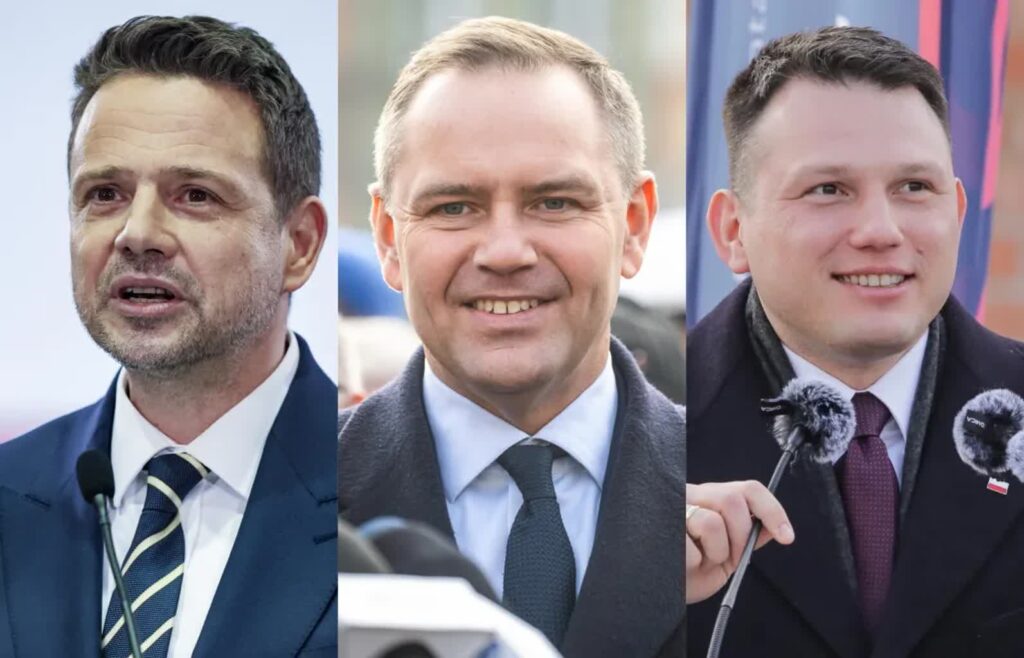 Rafał Trzaskowski, Karol Nawrocki, Sławomir Mentzen Fot. Marian Zubrzycki, Tomasz Waszczuk, Tytus Żmijewski Więcej