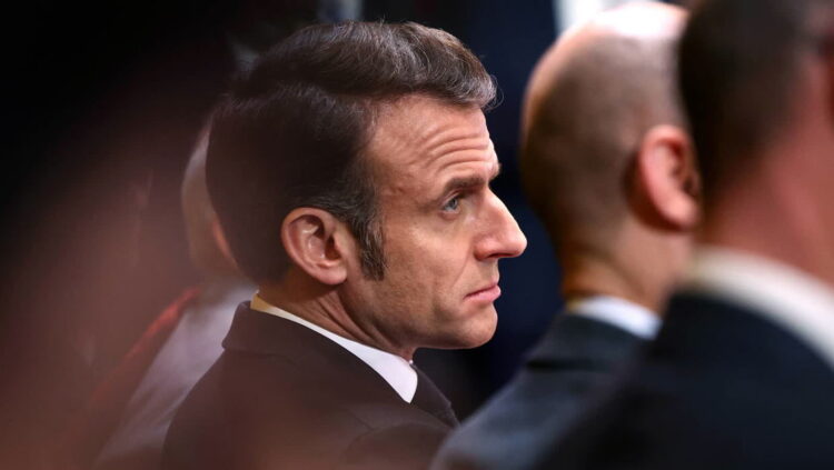 Prezydent Francji Emmanuel Macron. Fot. PAP/EPA/ABDUL SABOOR / POOL