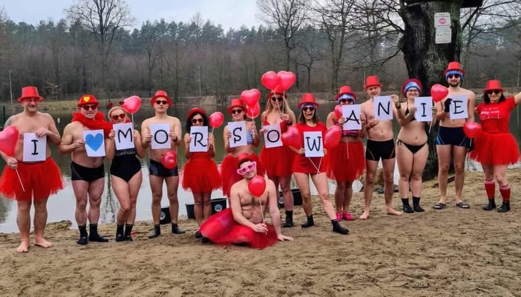 Walentynkowe morsowanie dla Laury. Potrzeba milionów 2 Morsy z klubu EKM Lubuskie Morsy (mat. klubu)