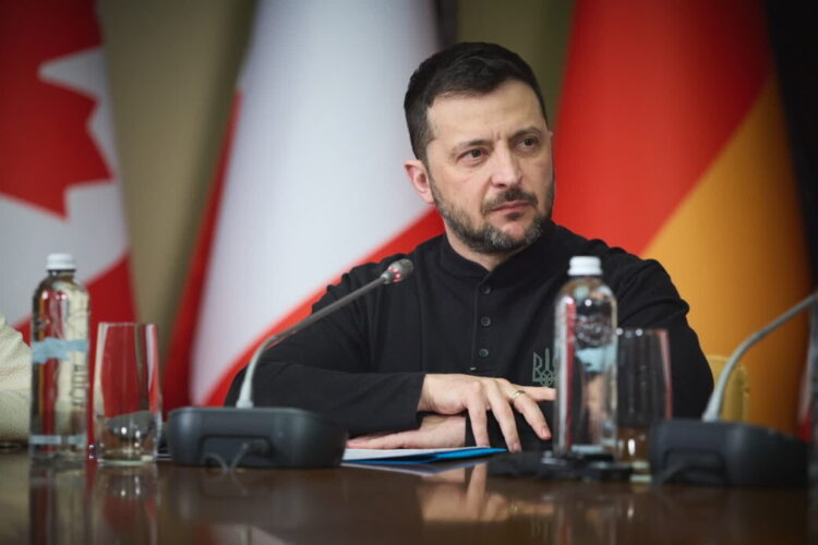 Wołodymyr Zełeński, prezydent Ukrainy (UKRAINIAN PRESIDENTIAL PRESS SERVICE)
