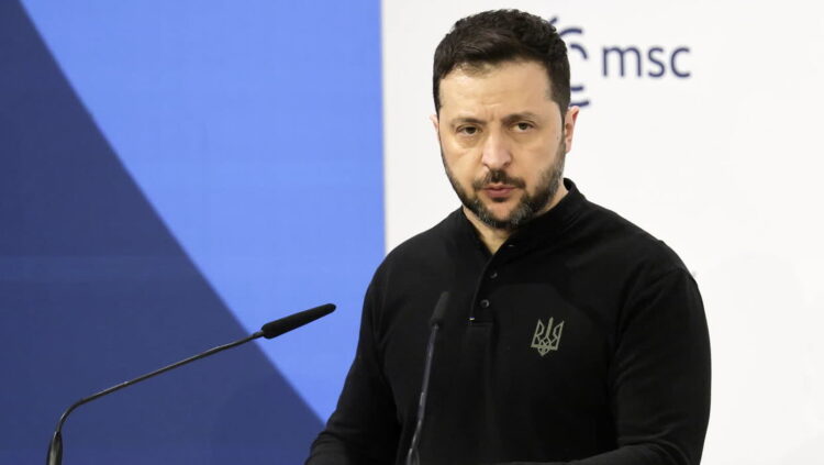 Wołodymyr Zełenski Fot. PAP/EPA/RONALD WITTEK