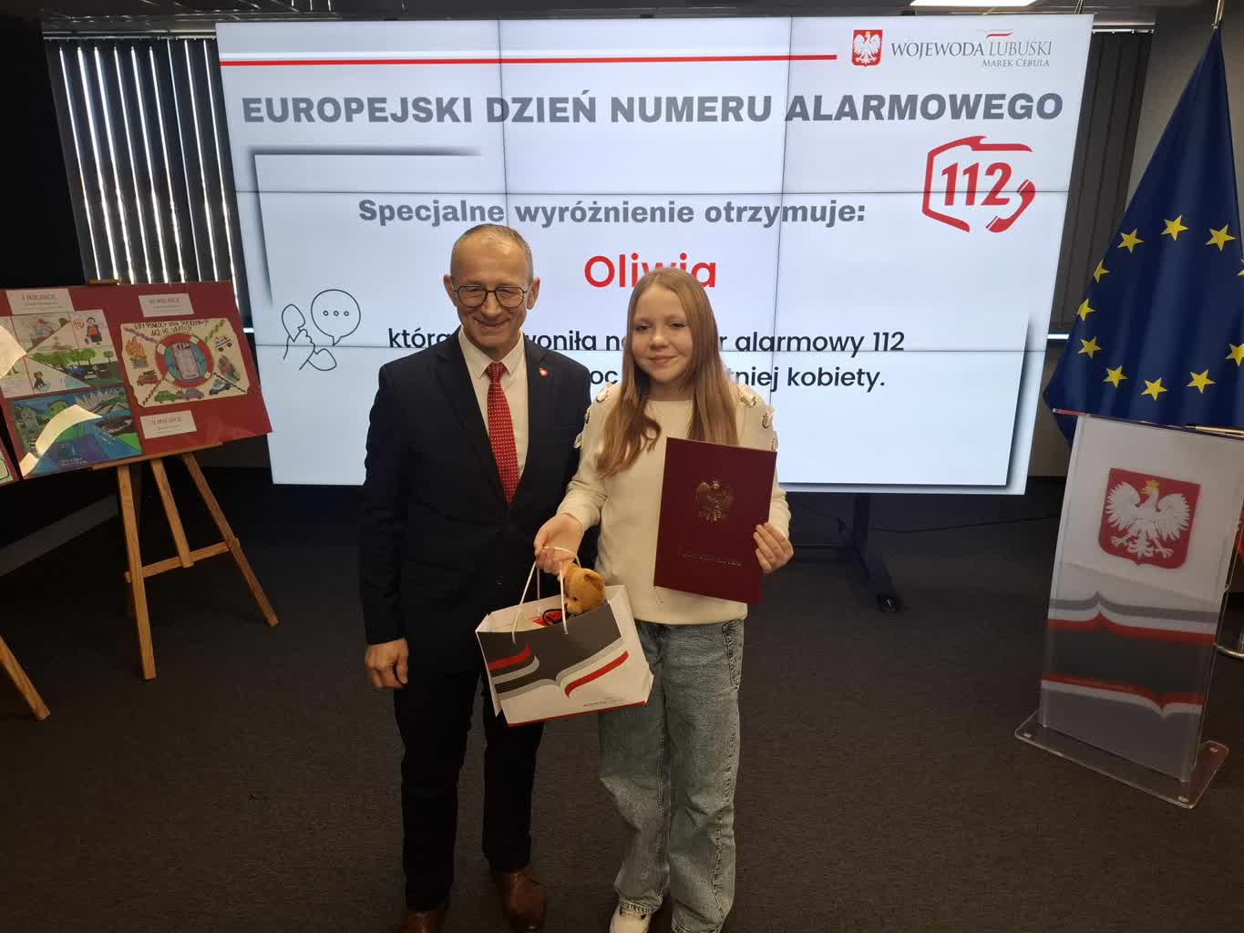 112 ratuje życie. Wie to już 13-letnia Oliwia Radio Zachód - Lubuskie