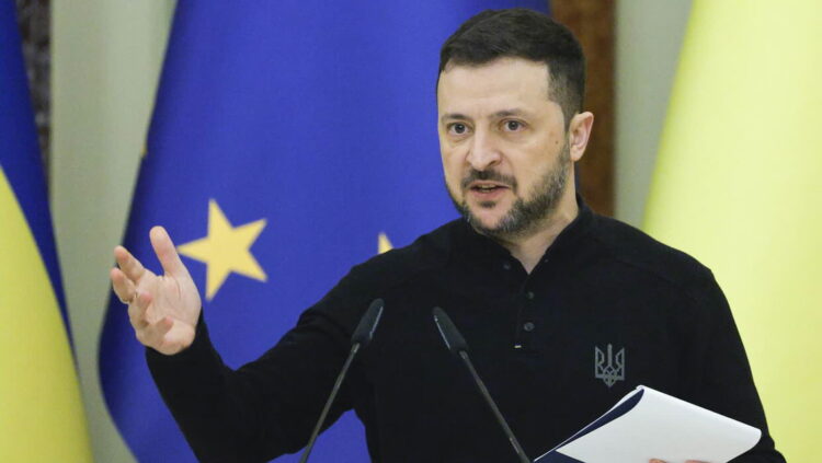 Zełenski: Elektrownia jądrowa powinna być częścią gwarancji bezpieczeństwa 9 Wołodymyr Zełeński (PAP)