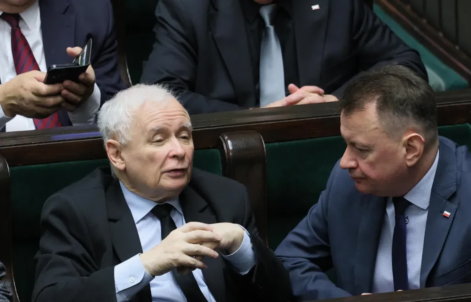 Prezes PiS stawił się w sądzie na rozprawie z prywatnego oskarżenia Brejzy