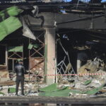 Atak dronów na Odessę 8 marca 2025. Fot. PAP/EPA/IGOR TKACHENKO