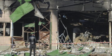 Atak dronów na Odessę 8 marca 2025. Fot. PAP/EPA/IGOR TKACHENKO