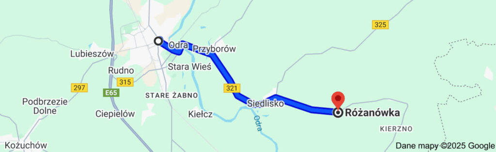 Droga Siedlisko - Różanówka