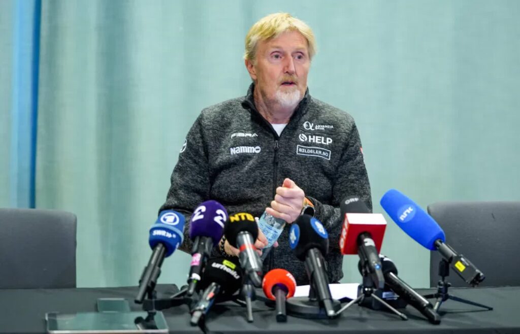 Afera w skokach narciarskich. Norwegowie stracili pierwszego sponsora 1 Szef Norweskiego Związku Narciarskiego, Jan-Erik Aalbu. Fot. PAP/EPA/TERJE PEDERSEN