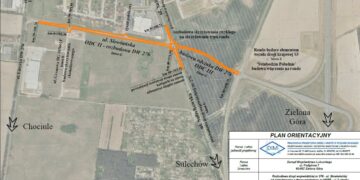 Przebudowa ul. Słowiańskiej w Świebodzinie połączona z budową łącznika z drogą S3 - plan orientacyjny (ZDW ZG)
