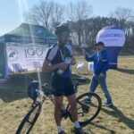 Radosław Boniec (Łazy) - zwycięzca duathlonu na dystansie 103 km (fot. Jakub Lesiński)