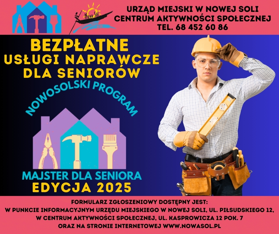 W Nowej Soli rozpoczął się nabór do projektu "Majster dla seniora" Radio Zachód - Lubuskie
