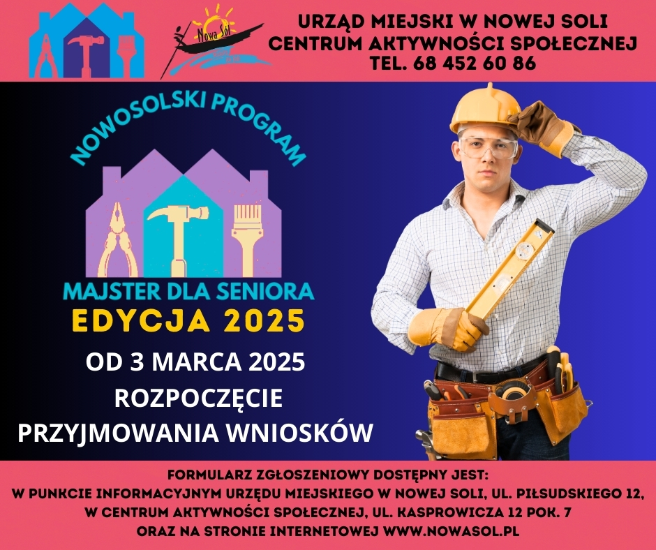 W Nowej Soli rozpoczął się nabór do projektu "Majster dla seniora" Radio Zachód - Lubuskie