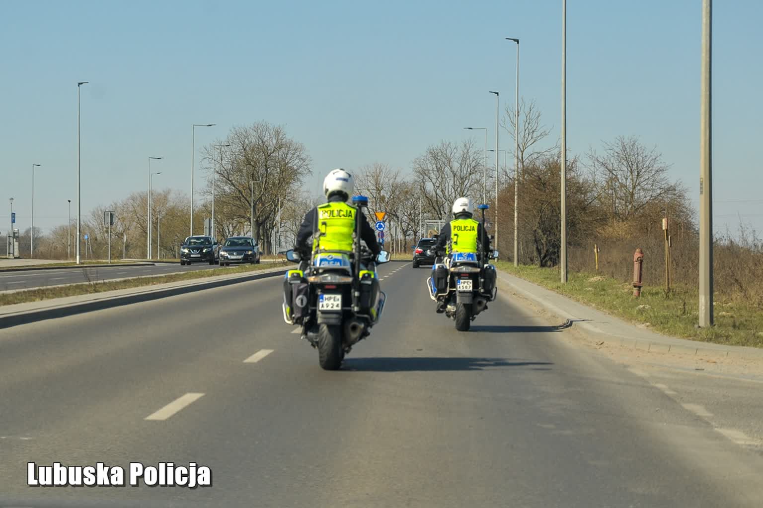 Policjanci na motocyklach wyjechali na drogi Radio Zachód - Lubuskie